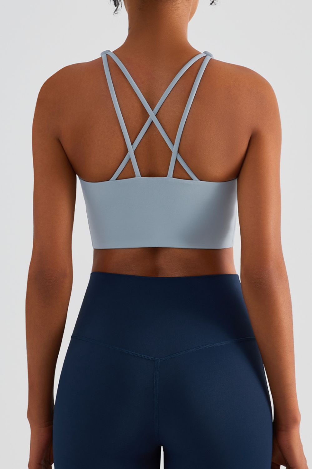 Chic Start Crisscross Back Sports Bra - ONYX ASHE