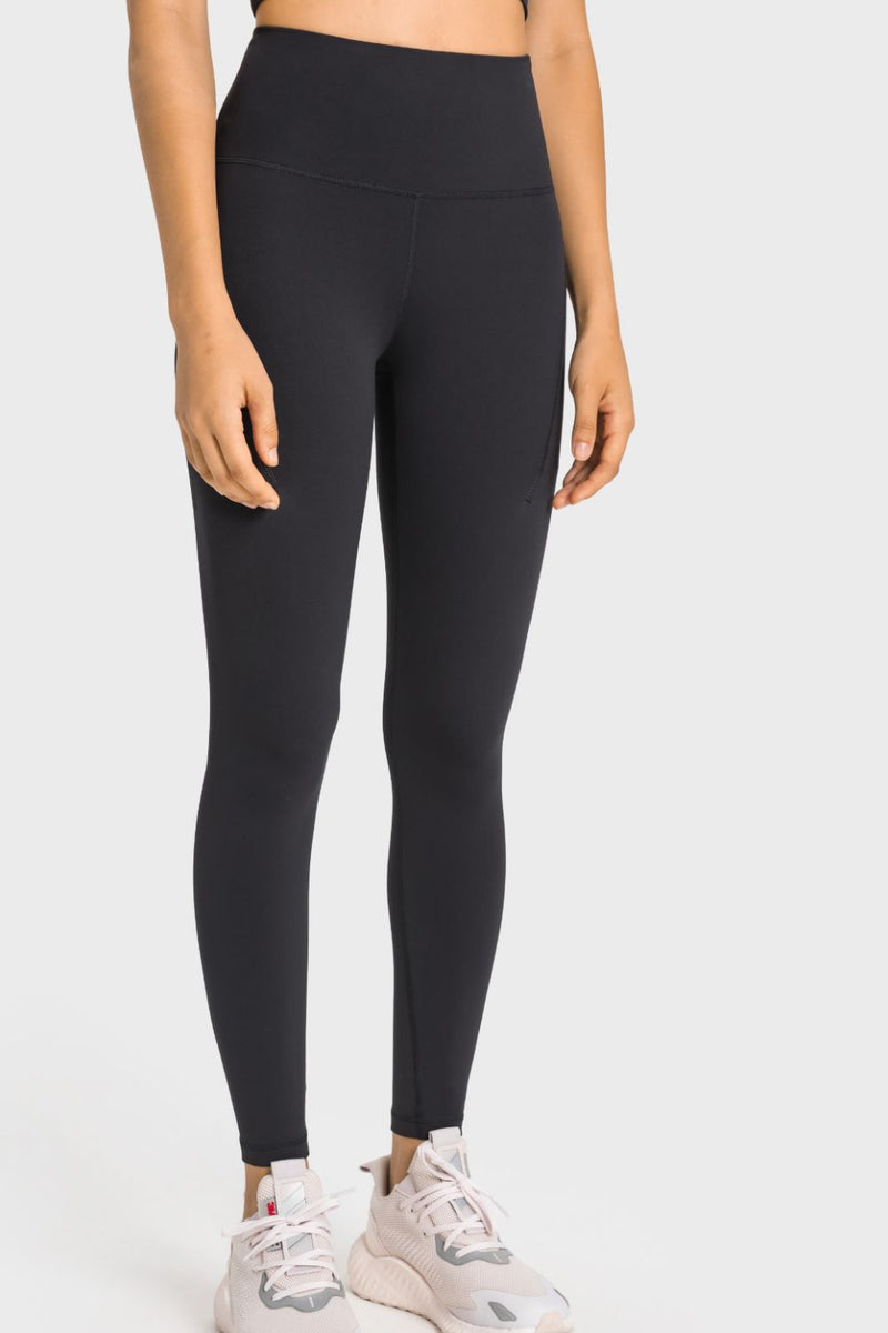 High-Rise Wide Waistband Pocket Yoga Leggings - ONYX ASHE