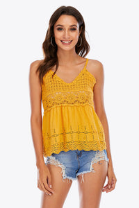 Scalloped Hem V-Neck Cami