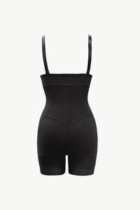 Full Size Zip Up Under-Bust Shaping Bodysuit - ONYX ASHE