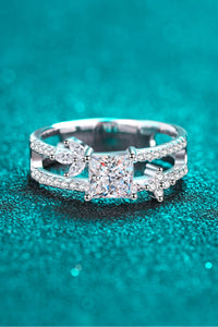 Moissanite Double Layered Ring