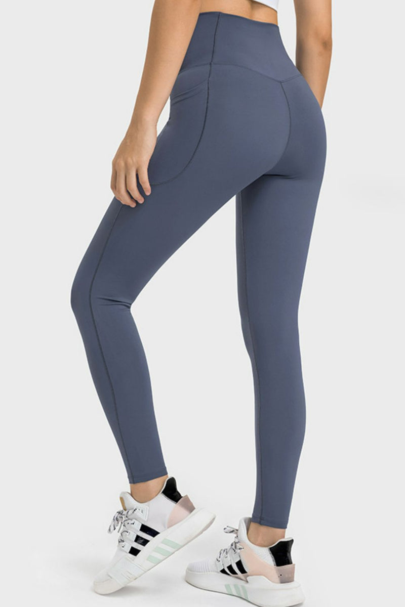 V-Waist Yoga Leggings with Pockets - ONYX ASHE