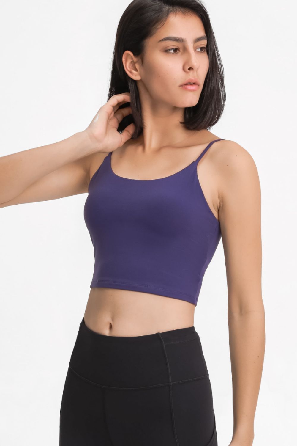 Feel Like Skin Scoop Neck Sports Cami - ONYX ASHE