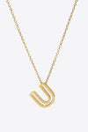 U to Z Letter Pendant Nekclace