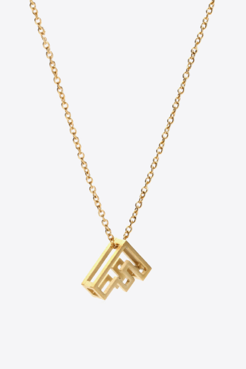 A to J Letter Pendant Nekclace