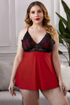 Lace See-Through Plus Size Chemise