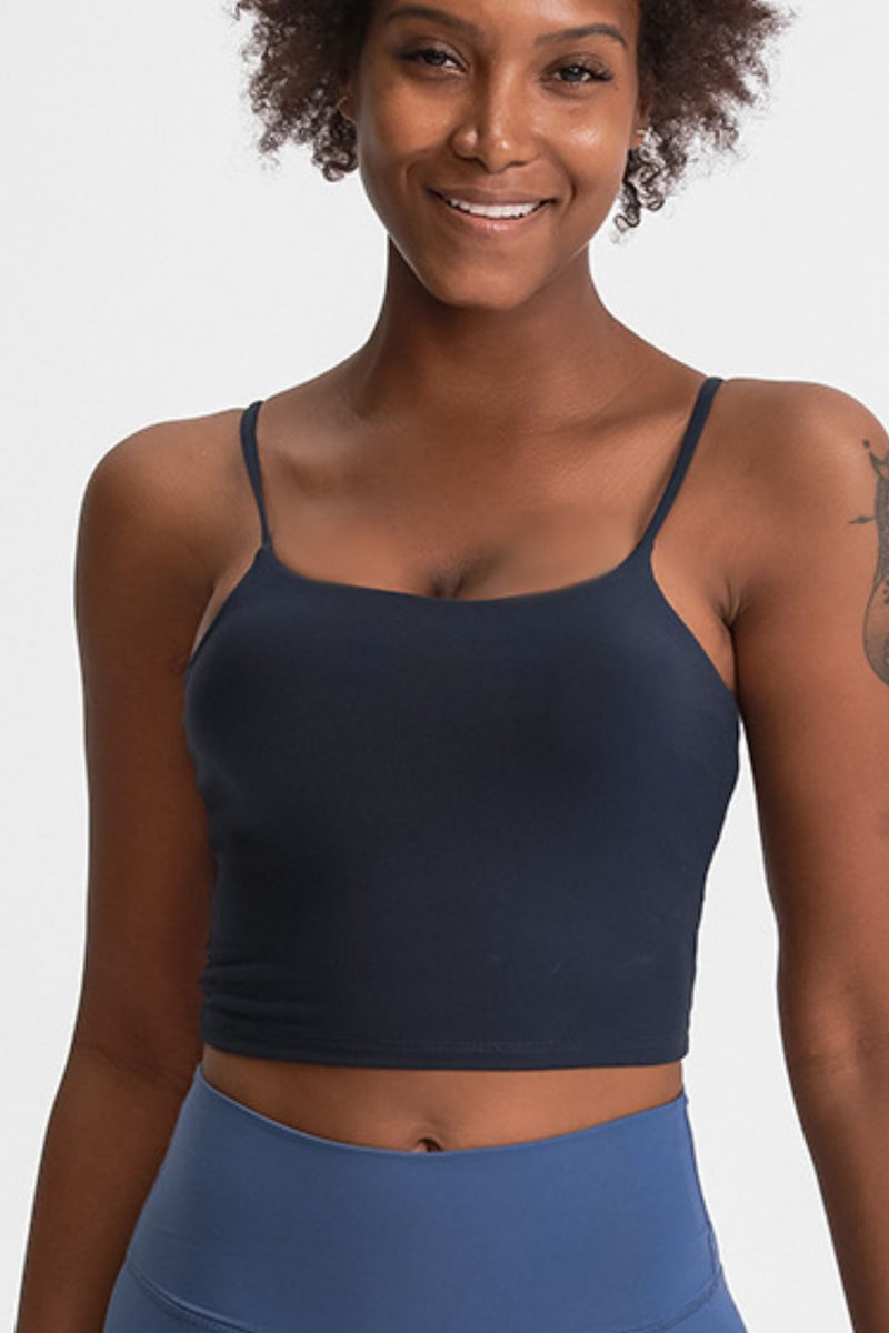 Feel Like Skin Scoop Neck Sports Cami - ONYX ASHE