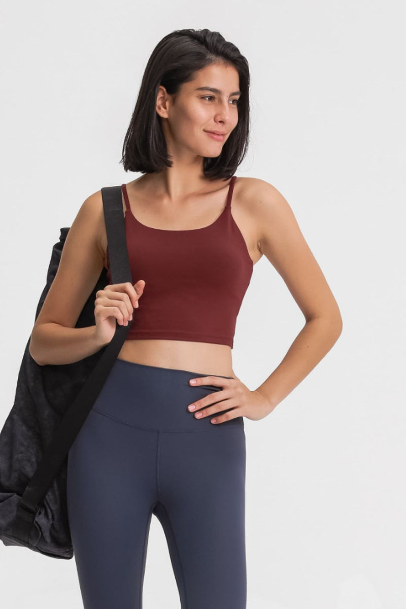 Feel Like Skin Scoop Neck Sports Cami - ONYX ASHE