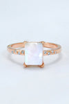 Square Moonstone Ring