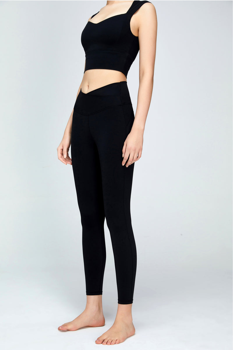 V-Waist Sports Leggings - ONYX ASHE